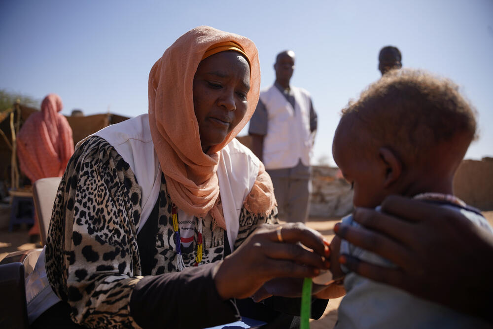 MSF is running a clinic in Zamzam camp, ~15km south east of El Fasher, the state capital, hosting more than 300,000 internally displaced people. MSF teams are offering Ambulatory Therapeutic Feeding services.

A rapid nutrition and mortality assessment carried out by MSF in Zamzam camp in January 2024 reveals that a deadly situation has unfolded over the past nine months

All emergency thresholds for malnutrition have been reached. Almost a quarter of children assessed in the camp were found to be suffering from acute malnutrition, with seven per cent having SAM (severe acute malnutrition) and being at immediate risk of death. , Among children aged six months to two years old, the figures were even more stark with nearly 40 per cent of this age group malnourished – 15 per cent with SAM.

The emergency threshold for SAM, which indicates that urgent action must be taken, is two percent – indicating that a serious emergency situation is present in Zamzam camp.