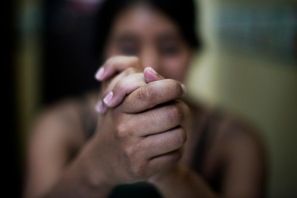 A young rape survivor being cared for at MSF's Alonso Suazo health centre, Tegucigalpa, Honduras