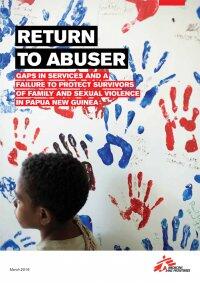 Cover of the Return to Abuser report about sexual and gender-based violence in Papua New Guinea