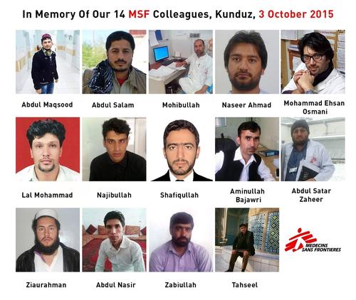 In Memoriam: MSF colleagues killed in the Kunduz Trauma Centre attack In Memoriam: MSF colleagues killed in the Kunduz Trauma Centre attack