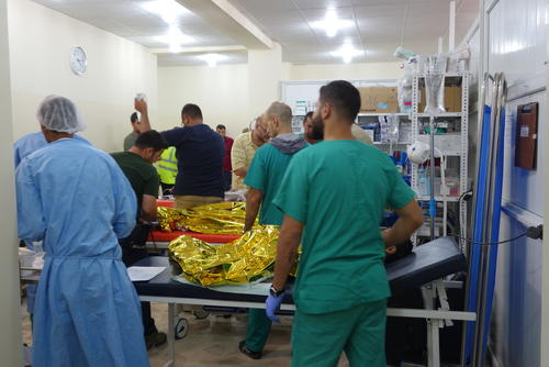 في الأول من يوليو/تموز، استجابت الطواقم إلى تدفق آخر لأكثر من 20 جريح حرب، معظمهم من النساء والأطفال