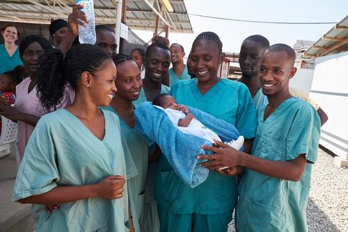 Baby Nubia Is Released From MSF Clinic in Conakry Baby Nubia Is Released From MSF Clinic in Conakry