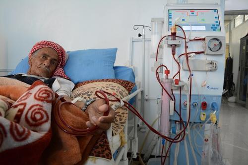 Dialysis center in Al-Jumhori hospital in Sana’a, Yemen Dialysis center in Al-Jumhori hospital in Sana’a, Yemen
