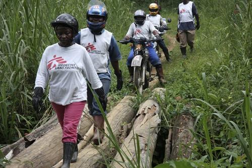 Mobile clinic by motorbike around Pinga in North Kivu province Democratic Republic of Congo 2012 Mobile clinic by motorbike around Pinga in North Kivu province Democratic Republic of Congo 2012