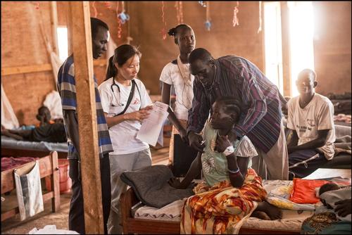 مركز الرعاية الطبية الطارئة في ملوط في جنوب السودان