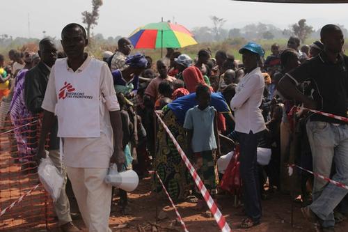 Camp Mpoko, measles vaccination Camp Mpoko, measles vaccination