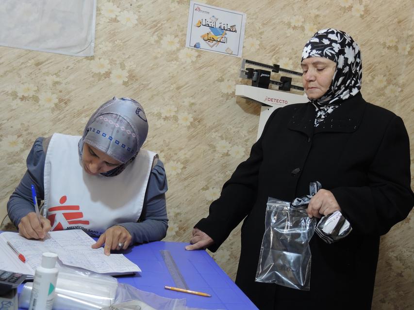 Leila, a 62 Syrian refugee