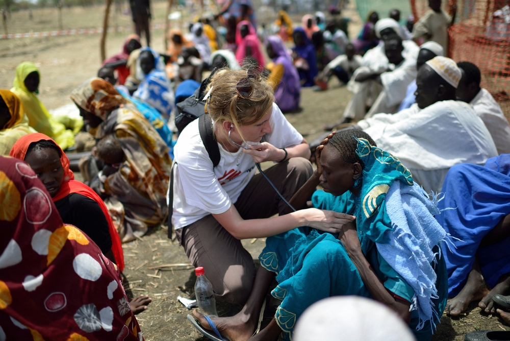Conflict in Sudan pushed thousands of refugees into camps in South Sudan.