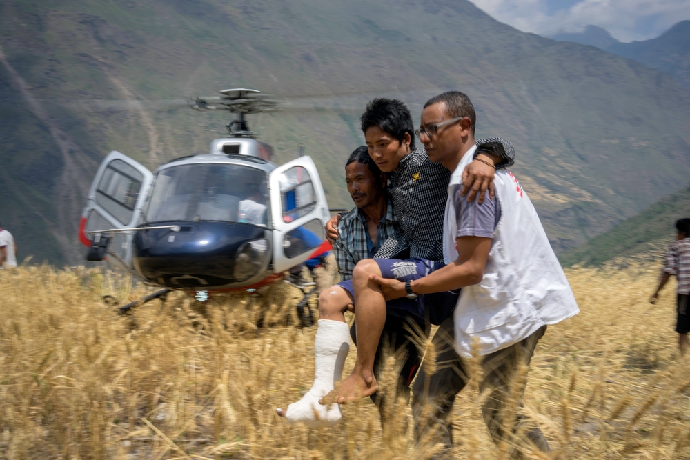 Po zemětřesení v Nepálu zasahovali Lékaři bez hranic mimo jiné i v odlehlých horských oblastech.