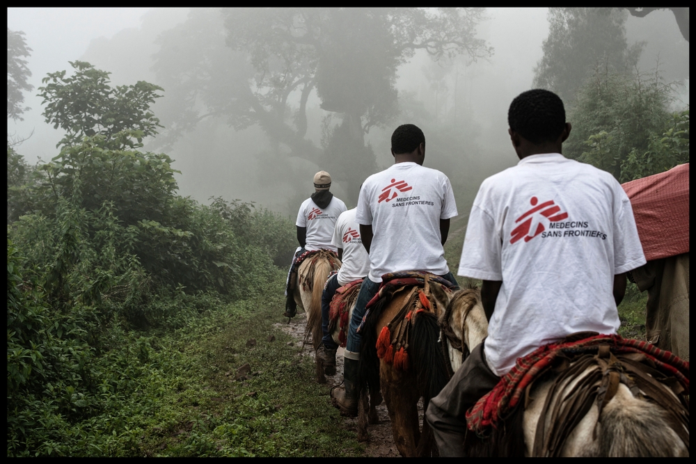 MSF teams travel by horseback in the Mejo woredas of Sidama zone, Ethiopia. 