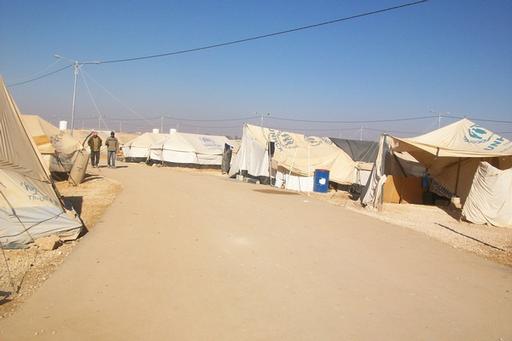 Syrian Refugees in Zaatari camp Syrian Refugees in Zaatari camp